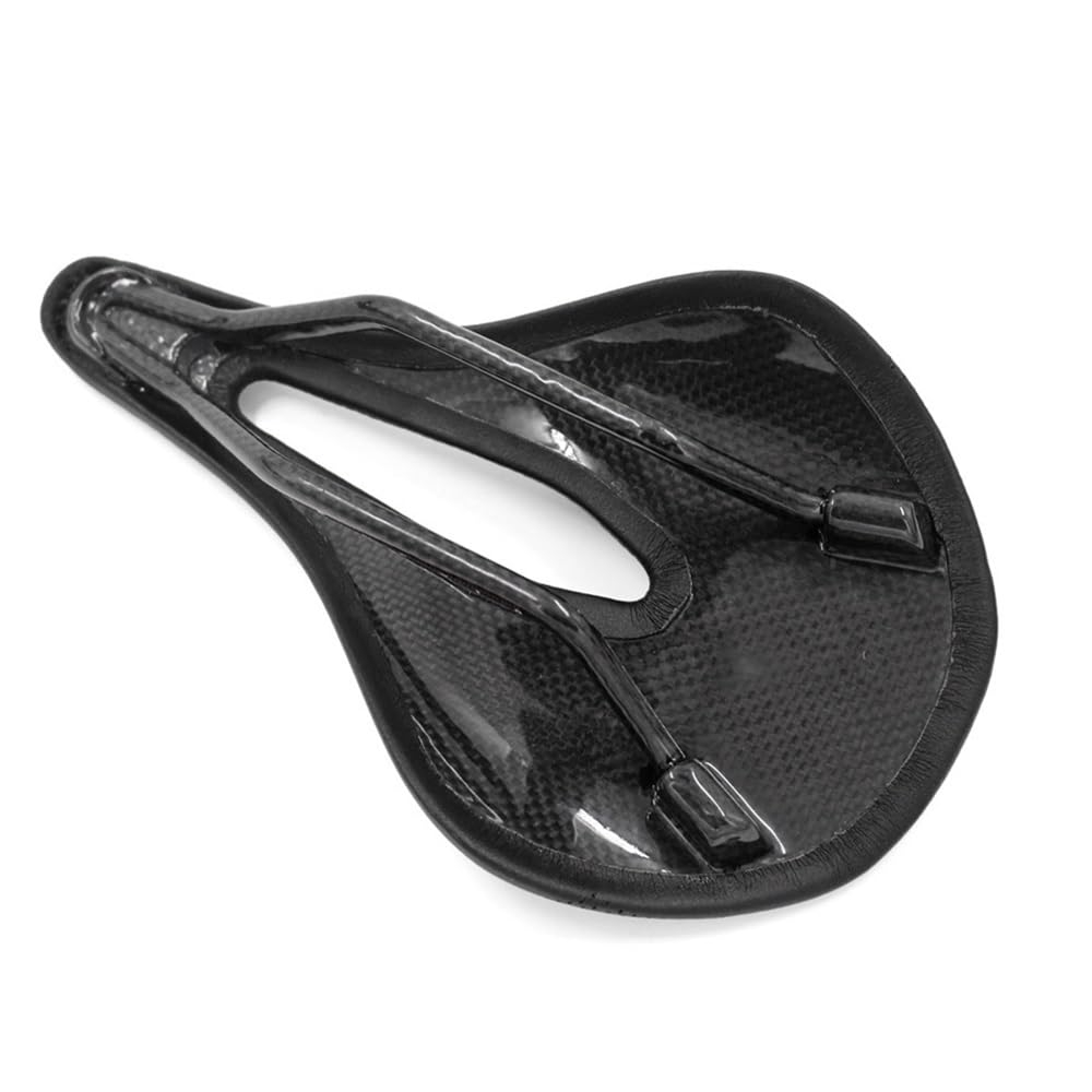 Sella Bici Sella in Carbonio MTB/Bici da Corsa Sella Super Leggera in Pelle Cuscini in Carbonio 7x9mm Bicicletta Installazione Bicicletta 240 * 143MM Sellino Bici