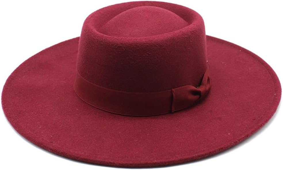 Classic White Felt Wide Brim Hat