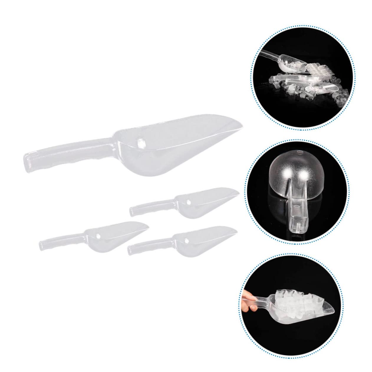 8pièces Cuillère à Glace Plastique Outils De Cuisine Pour Farine Pour Événements Et Utilisation