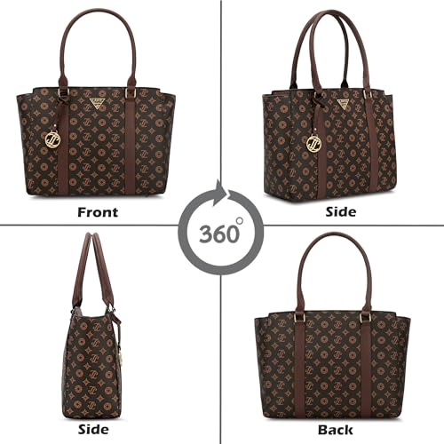 Image of Lavie Signature Women's Mono Shelton Tote Bag | Tote Handbag for Work | Ladies purse | Stylish Shoulder Bag | Gift for Women