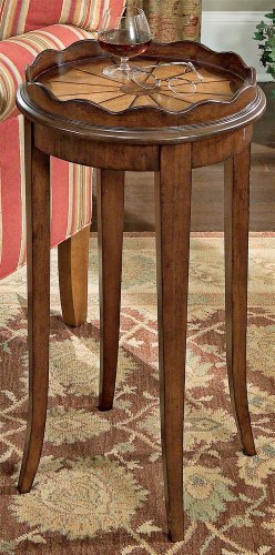 Plantation Cherry Scalloped End Table