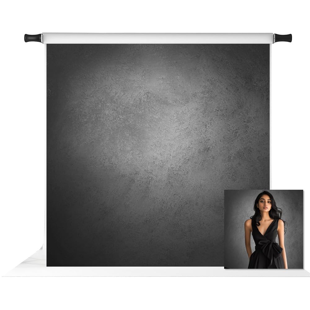 Kate 10x10ft Gray Abstract Backdrop for Photography Grey Portrait Textures Photo Background Old Master for Photoshoot