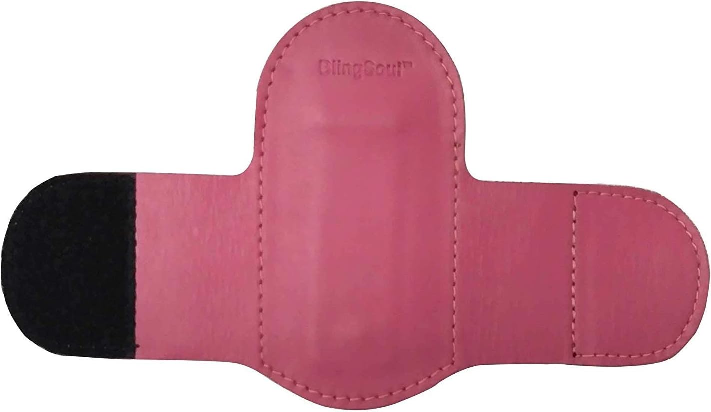 Blingsoul 100 Genuine Leather Pink Stethoscope Holder