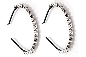 FULAI Duyppy 2 Pack Rivet Punk Spike Headband Studded Headband Party Hair...