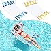 Ltteaoy Lot de 2 Hamacs d'eau Chaise Hamac Gonflable Piscine, 4 en 1 Matelas Gonflable en Chaise Légère Flottante, Portable pour Enfants Adultes Mer Plage Piscine Partie Vacances(Bleu et Jaune)