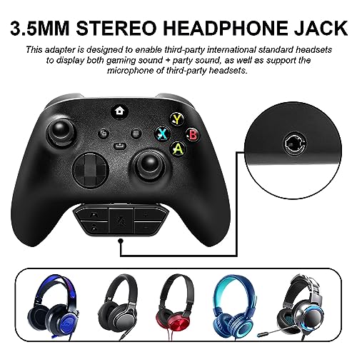 ARCELI Adaptador de Auriculares Xbox One, Estéreo y Audio para Xbox One/One S/Series S/X - Accesorios para Controlador - imagen 5