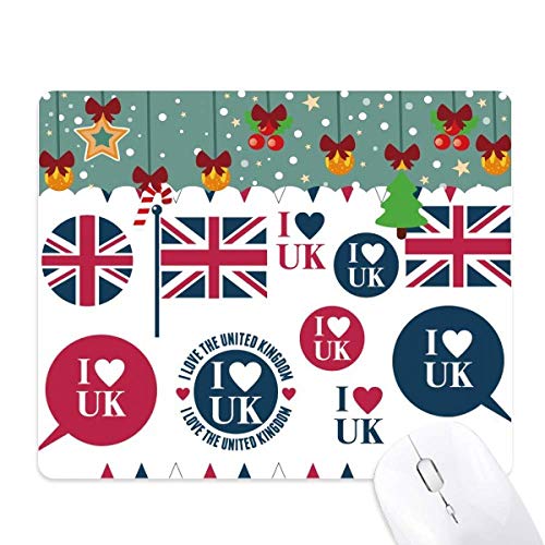 Tapis de souris en caoutchouc imprimé drapeau anglais bureau