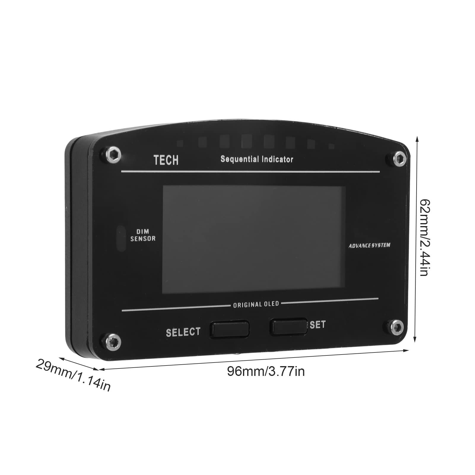 Indicador OBD2, Pantalla de Carrera de Tablero Multifuncional precisa para Coche