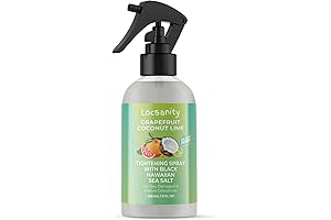Locsanity Grapefruit Coconut & Lime Moisturizing and Tightening Spray Mist w/Black Hawaiian Sea Salt