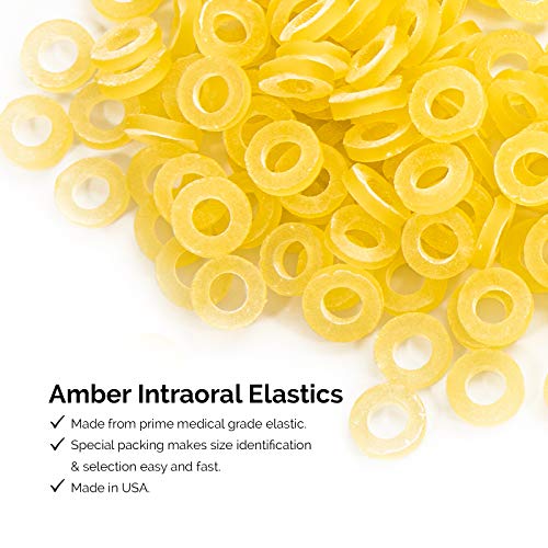 Jmu Orthodontic Rubber Bands 5/16 Heavy, 100 Pack Dental Rubber Bands Latex Free Orthodontic Elastics Made In Usa #TOP1