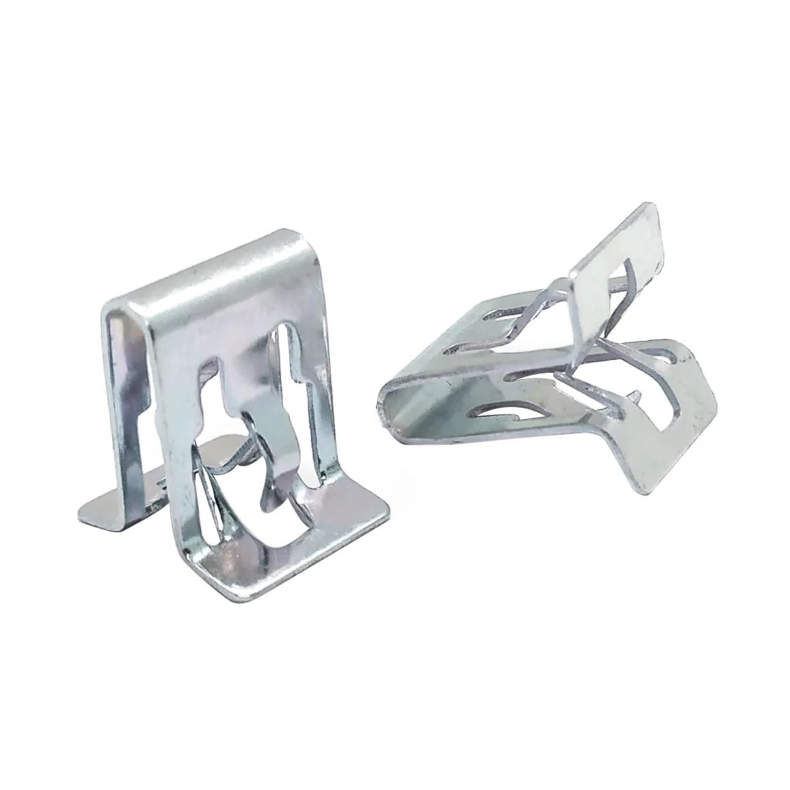 FDCSKINX 20pcs Metal Retainer Clip Car Dashboards Panel Interior Trim Plate Fixed Buckle Auto Fasteners
