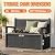 ATMELT Storage Bench Outdoor Deck Box,100 Gallon Waterproof & UV Resistant Lockable Patio Furniture Seating.Indoor/Outdoor Shoe Storage Cabinet for Garden Cushions,Tools,Patio,Pool Supplies(Black)