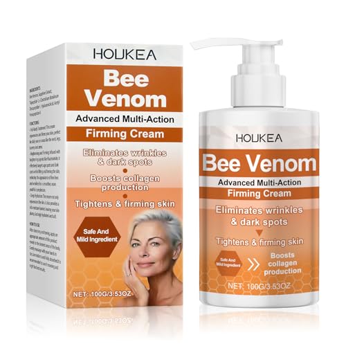 Crema facial antiarrugas con veneno de abeja, hidratante suave que hidrata e ilumina la piel, para todo tipo de piel (100 g)