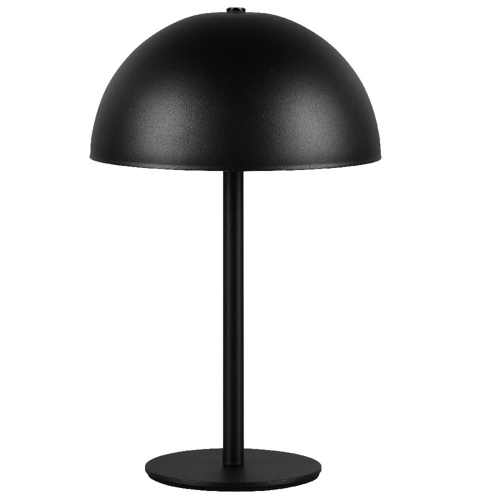 Britalia Black Led Dome Shape Usb Rechargeable Touch Table Lamp 21Cm - Dimensions: Height 210Mm X Diameter 130Mm (21Cm X 13Cm) | Weight 0.4Kg (400G)