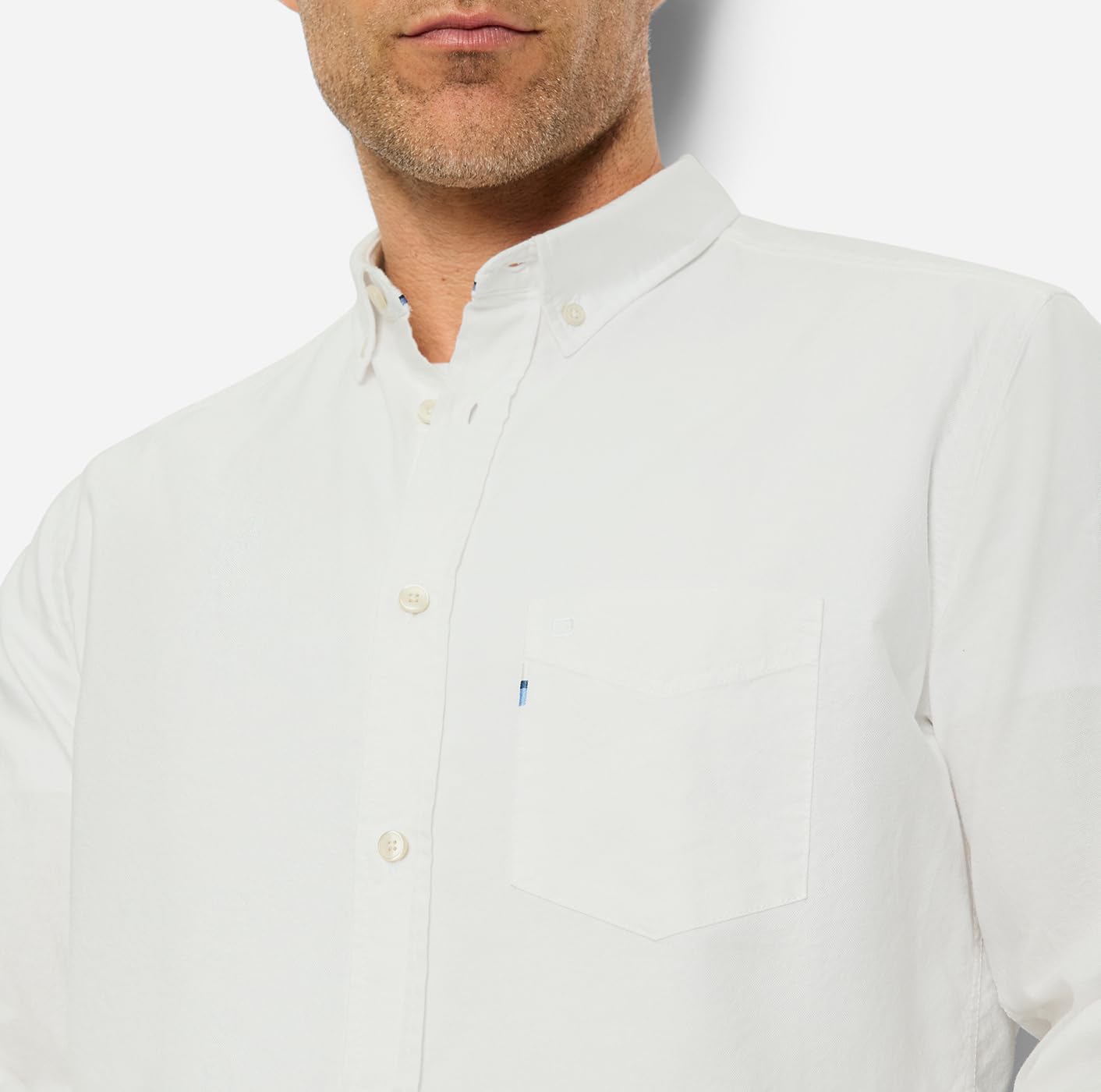 OLYMP Camisa informal para hombre de manga larga 406474, Oxfort,059 Casual 22, cuello abotonado