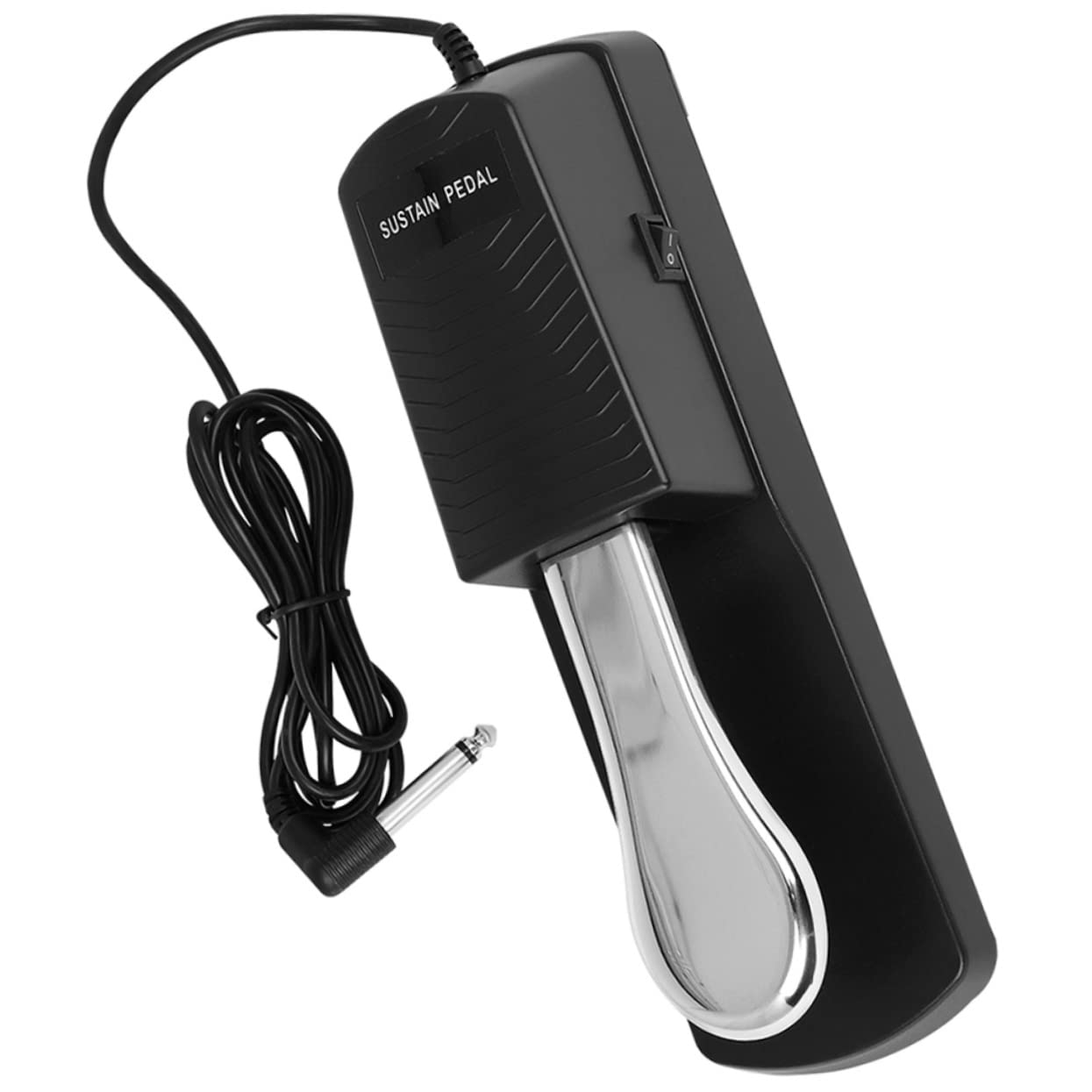 Hemoton Electric Piano Foot Pedal Sustain Pedals for Keyboard Black and Metal