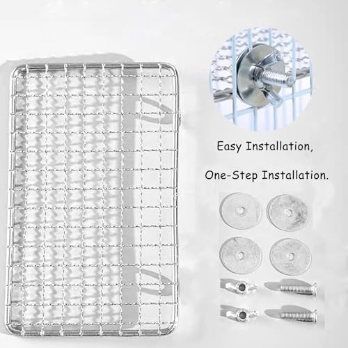 Image of 2Pcs Stainless Steel Bird Perch - Chew-Resistant and Rust-Proof, Suitable for Cage Mounting, Durable and Sturdy, Ideal for Medium to Small Birds (Silvery, Large)