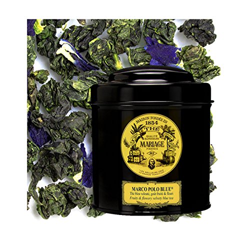 Mariage Freres. Marco Polo Blue 100g Loose Tea, in a Tin Caddy (1 Pack).