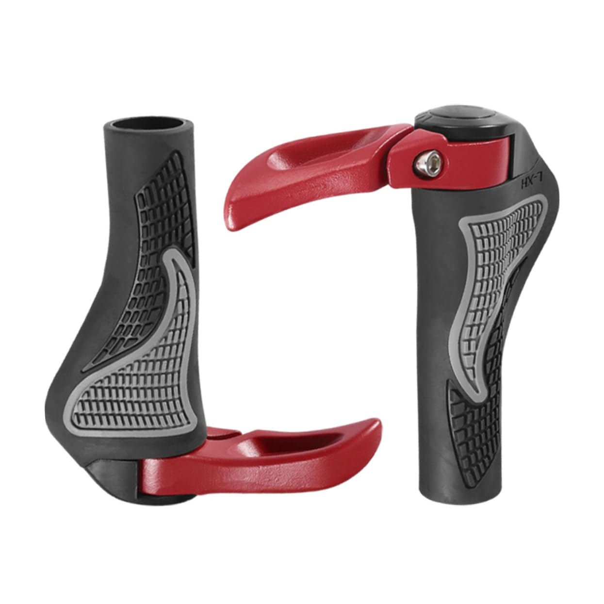 Toyvian Housse De Guidon De Vélo en Alliage D'Aluminium Poignées De Guidon Universelles Caoutchouc Rouge