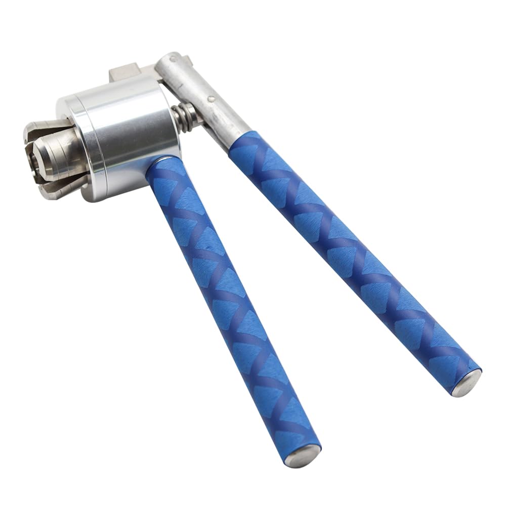 LJYKBFL Manual Perfume Crimper，13mm/15mm/18mm/20mm Cap Capper Bottle，Stainless Steel Sealing Machine for Westlin Bottles and Perfume Bottle（Blue） (20mm)