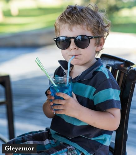 Image of Gleyemor Kids Polarized Cute Round Sunglasses for Kids Girls Boys Age 3-8