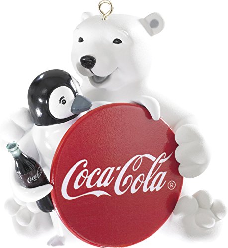1 X Coca-Cola Bear With Penguin 2014 Carlton Heirloom Ornament by American Greetings