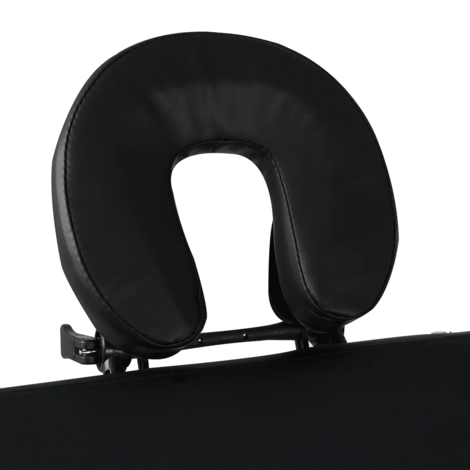 Gecheer Lettino Massaggio Pieghevole Nero 4 Zone con Telaio Legno, Lettino da Massaggio Portatile Letto Massaggio Professionale Lettino per Estetica Lettino da Trattamento Lettino per Cosmetico