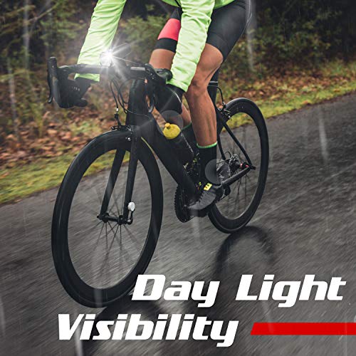 Apace Vision GlareFX Pro800 Bike Light Set USB Rechargeable - Powerful Bicycle Headlight & LED Tail Light Combo - 800 Lumens Super Bright IPX6 Waterproof MTB Road Commuter Front and Back Cycle Lights - Thumbnail 4