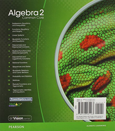 Cheapest copy of HIGH SCHOOL MATH 2015 COMMON CORE ALGEBRA 2 STUDENT