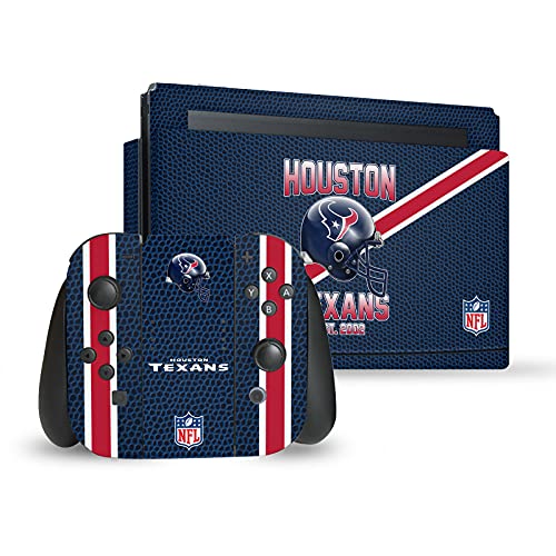 Autocollant NFL Houston Texans Nintendo Switch vinyle anti-rayures pour console et Joy-Con