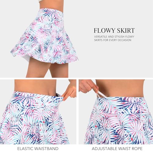 ANIVIVO Women's 17" Tennis Skirts Layered Athletic Golf Skorts Skirts for Women with Pockets High Waisted Workout Skirt4