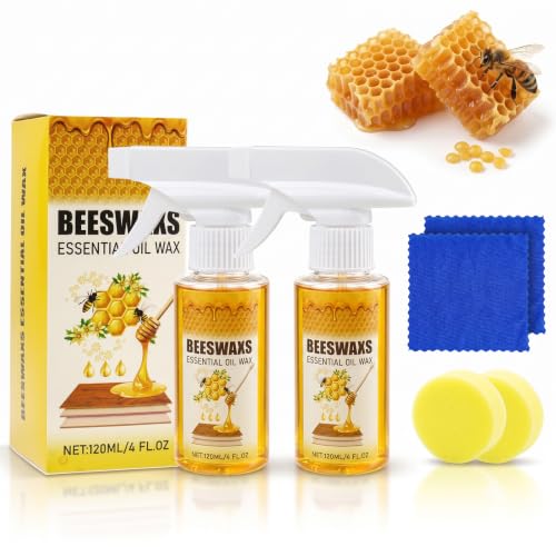 2 Piezas Spray de Cera de Abeja Micromolecularizada Natural,Cera de Pulido