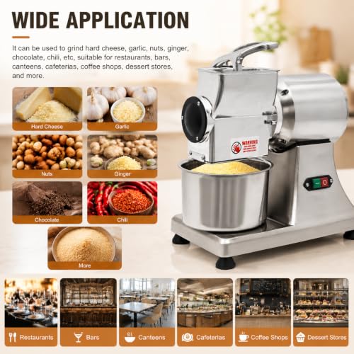 Máquina eléctrica para rallar queso 110V 550W motor cobre miniatura 7