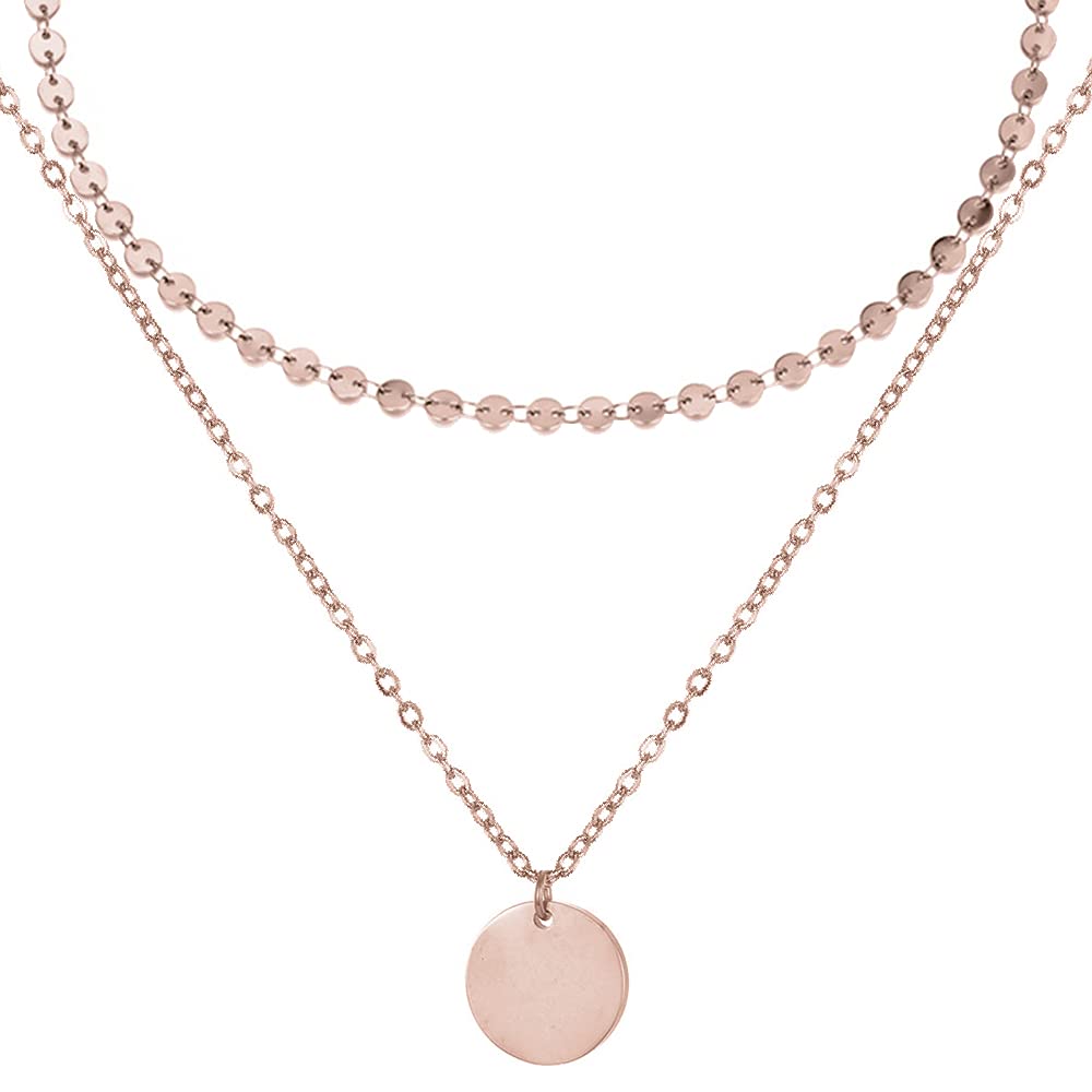 BONNYBIRD® Wasserfeste Edelstahl Boho Halskette Damen in Silber, Gold & Roségold, 100% Wasserfest & Hautverträglich BonnyBoho