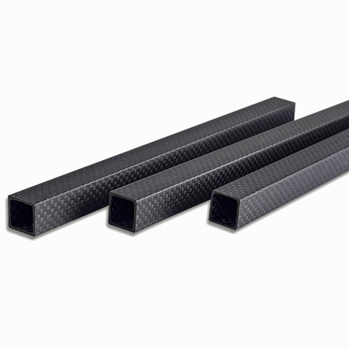 Rura Z Włókna Węglowego 3K, 1 Szt. Twill Matowa Kwadratowa O Wysokiej Twardości Do Obróbki CNC Model Samolotu Latawce DIY(20x20x18x600mm)