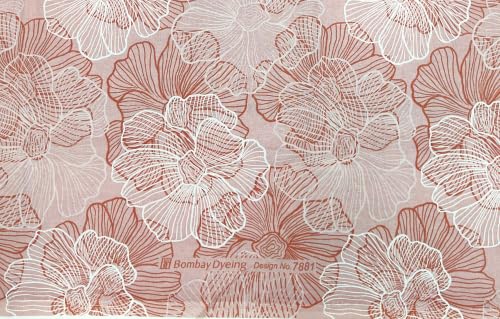 Image of Bombay Dyeing Epigram Printed Single Bed 100% Cotton Bedsheet Collection - (224X150) (F. RED)