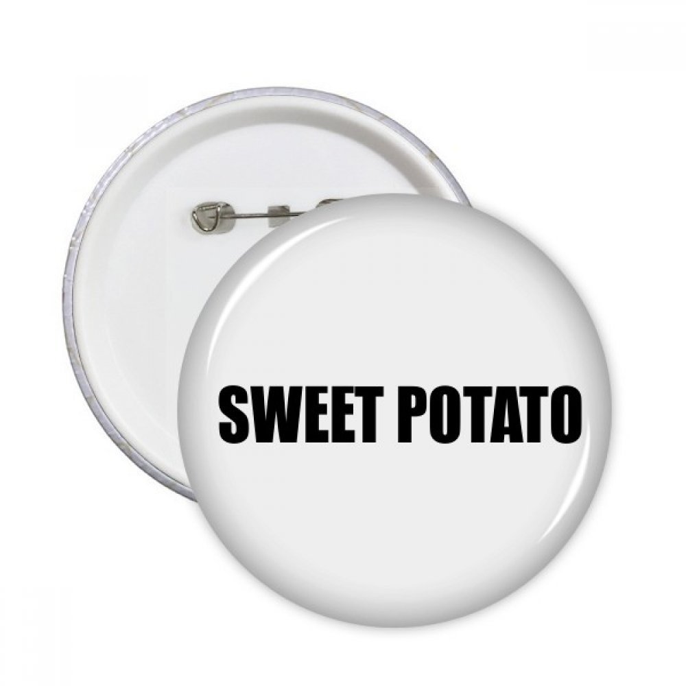 Badge patate douce vêtement multicolore rond de taille XXL - 3
