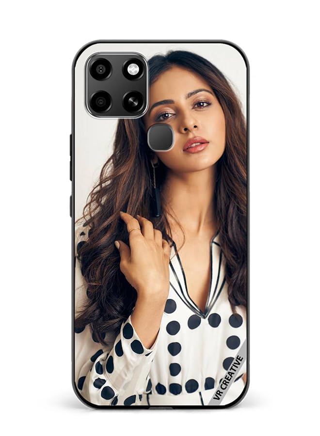 VR Creative Protective Case Cover For Infinix Smart 6 Bollywood Actress Rakul Preet Singh Design Multicolour NR601390