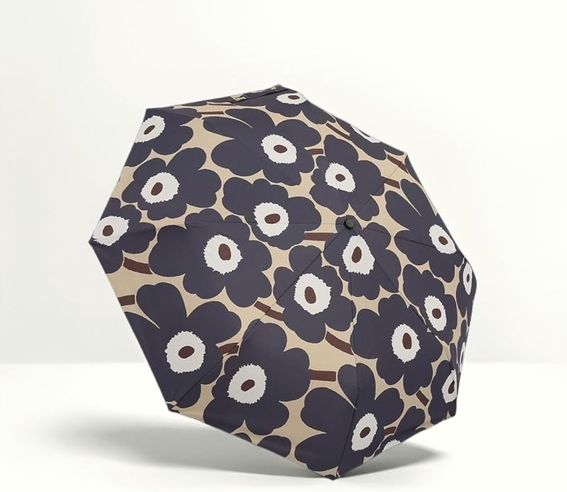 Amazon | 折りたたみ傘 マリメッコ 花柄 日傘 折り畳み傘 晴雨