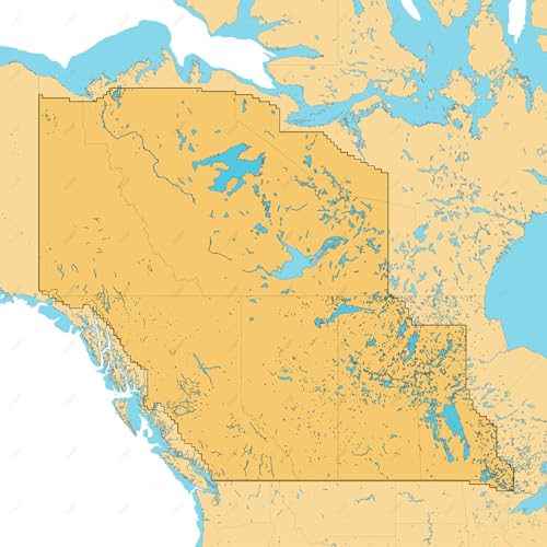 Image of C-MAP M-NA-T-218-R-MS Reveal X - Canada Lakes, West Marine Mapping Chart Card