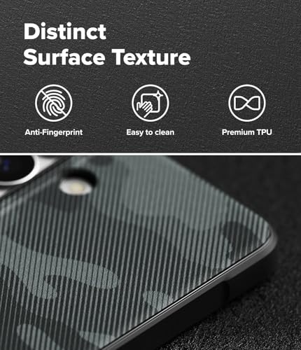 Image of Ringke Onyx for Samsung Galaxy S26 Plus Case Back Cover [Anti-Fingerprint Texture] Slim-Fit Lightweight Shockproof Protective with Non-Slip Side Grip - Camo Black