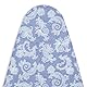 Encasa XO Bügelbrettbezug Mit 4 mm Extra Dicker Filzpolsterung für Dampfbügeleisen – Blau Chambray – (Passt auf Standard-Medium-Bügelbretter Von 125x39 cm) Elastische Passform, Hitzereflektion