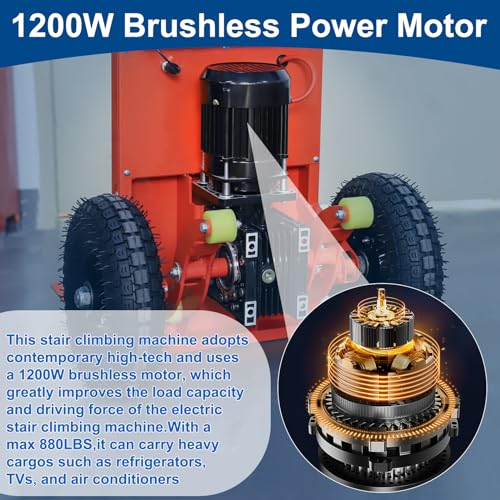 Carretilla eléctrica para escaleras con capacidad 440lb miniatura 3