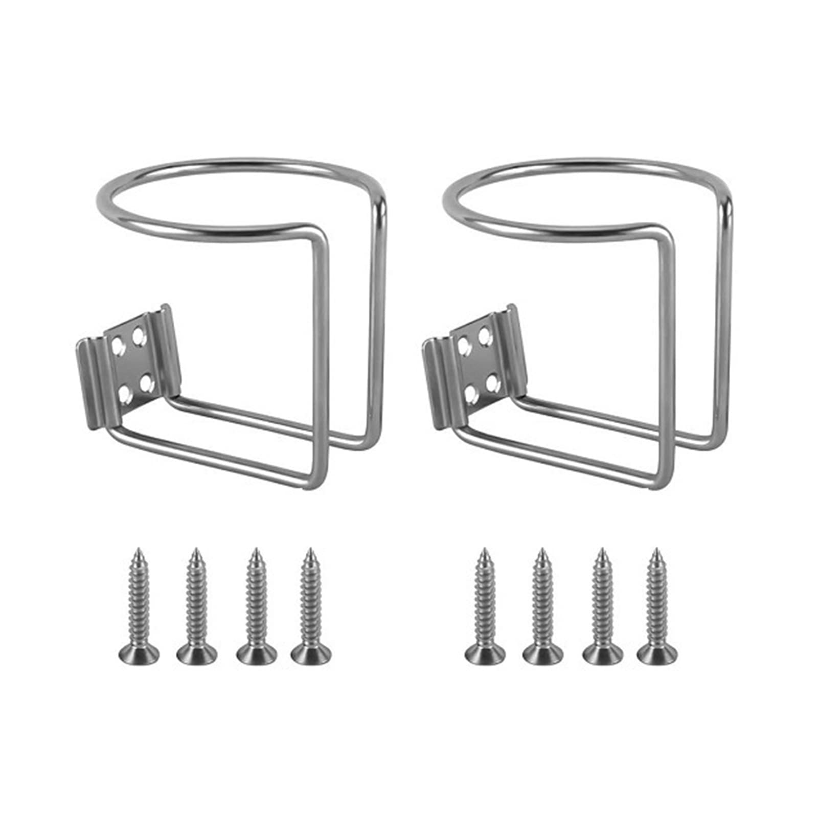 Riloer 2 Portabicchieri In Acciaio Inossidabile Per Barca, Yacht, Camper, Auto E Camion - Portabevande Universale Fino A 70mm - 4