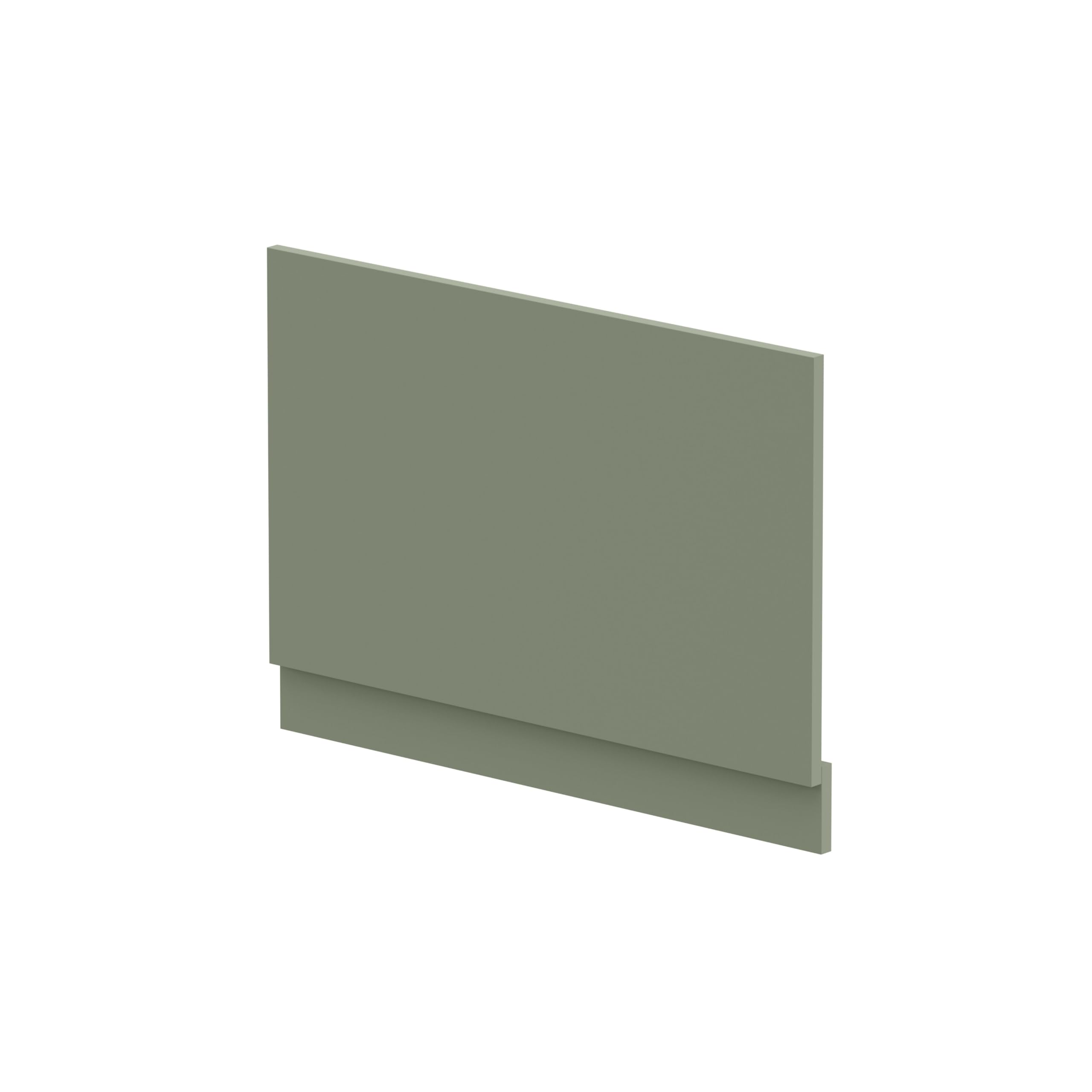 Balterley Green Bath End Panel 800Mm, Mdf End Bath Panels With Plinth, Satin Finish Straight Bathroom Panels For Bathtub, Water Resistant Panel Covering For Bathroom Baths And Soaking Tubs (Green)