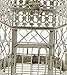 Deco 79 Metal Scroll Birdcage Distressed Wire with Latch Lock Closure and Hanging Hook, Set of 2 21