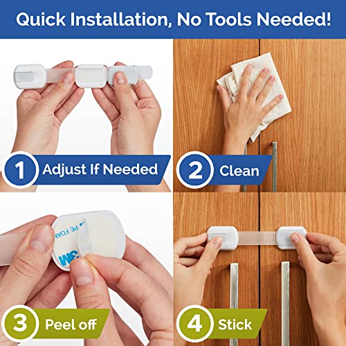 Wappa Baby CHILDSTRAP2O22 Child Safety Strap Locks (8-Pack) Baby Locks thumb #4