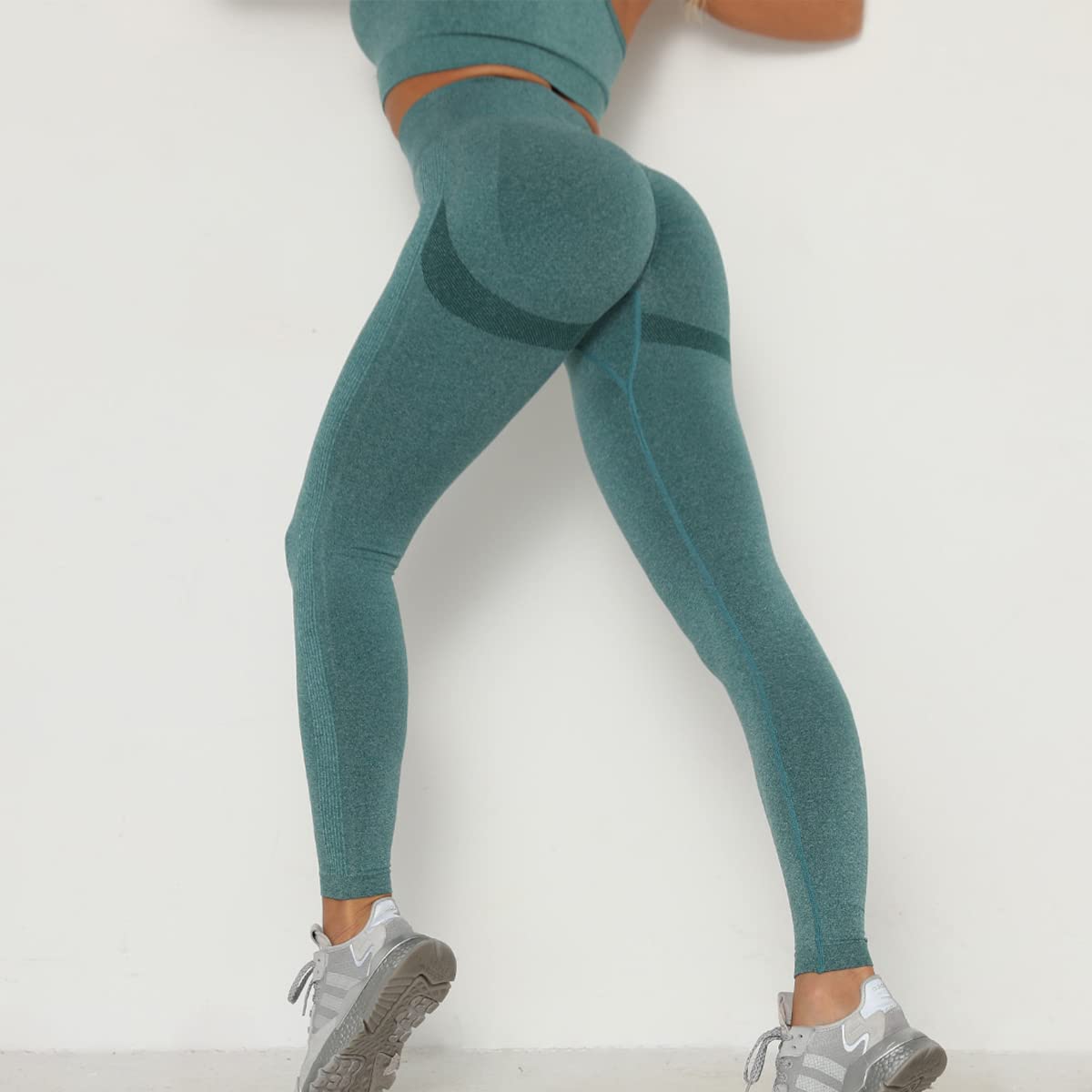 Merlvida Leggins Sportivi Donna Vita Alta Leggings Push Up Pantaloni Palestra Controllo della Pancia Anticellulite Pantacollant Opaco Elastici Tuta Collant Abbigliamento Sportivo Donna Yoga Fitness