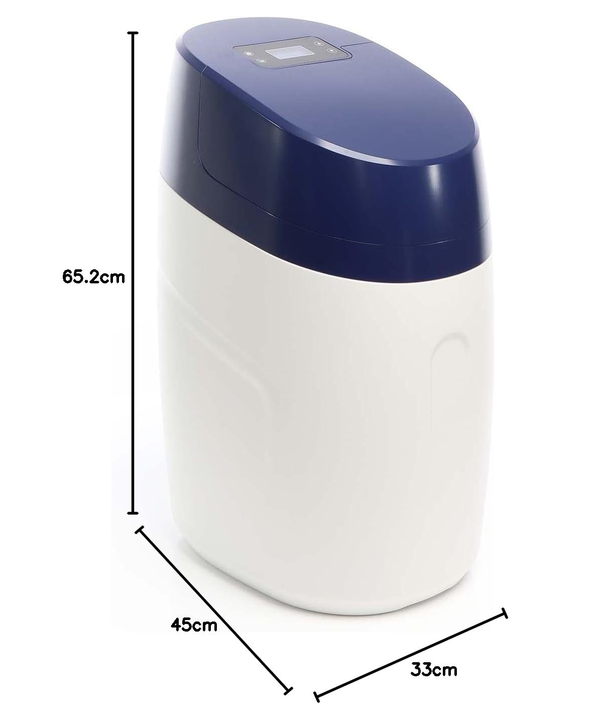 Naturewater NW-SOFT-V1 Adoucisseur d'eau – 328 x 450 x 651 mm – 1000 l/h – 1-1,5 bars – avec Réservoir de résine de 12,5 L – Échangeur Ions, Détartrant d’Eau Dure
