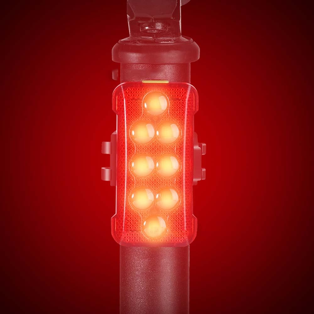 Feu arrière de vélo, feu de signalisation étanche, Accessoires pour VTT, Trois Modes d'éclairage